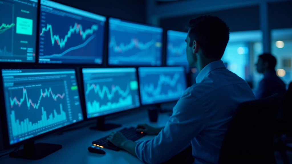 Wirtschaftliche Daten und Statistiken auf Bildschirmen in Echtzeit